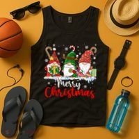 Gnomes Merry Christmas Light Family Gnome Xmas Tank Top thumb 4