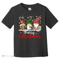 Gnomes Merry Christmas Light Family Gnome Xmas Toddler T-Shirt thumb 0