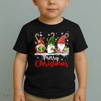 Gnomes Merry Christmas Light Family Gnome Xmas Toddler T-Shirt thumb 2