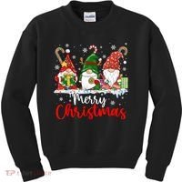 Gnomes Merry Christmas Light Family Gnome Xmas Kids Sweatshirt thumb 0