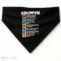 Growth Mindset Classroom Brain Motivation Entrepreneur USA-Made Doggie Bandana thumb 0