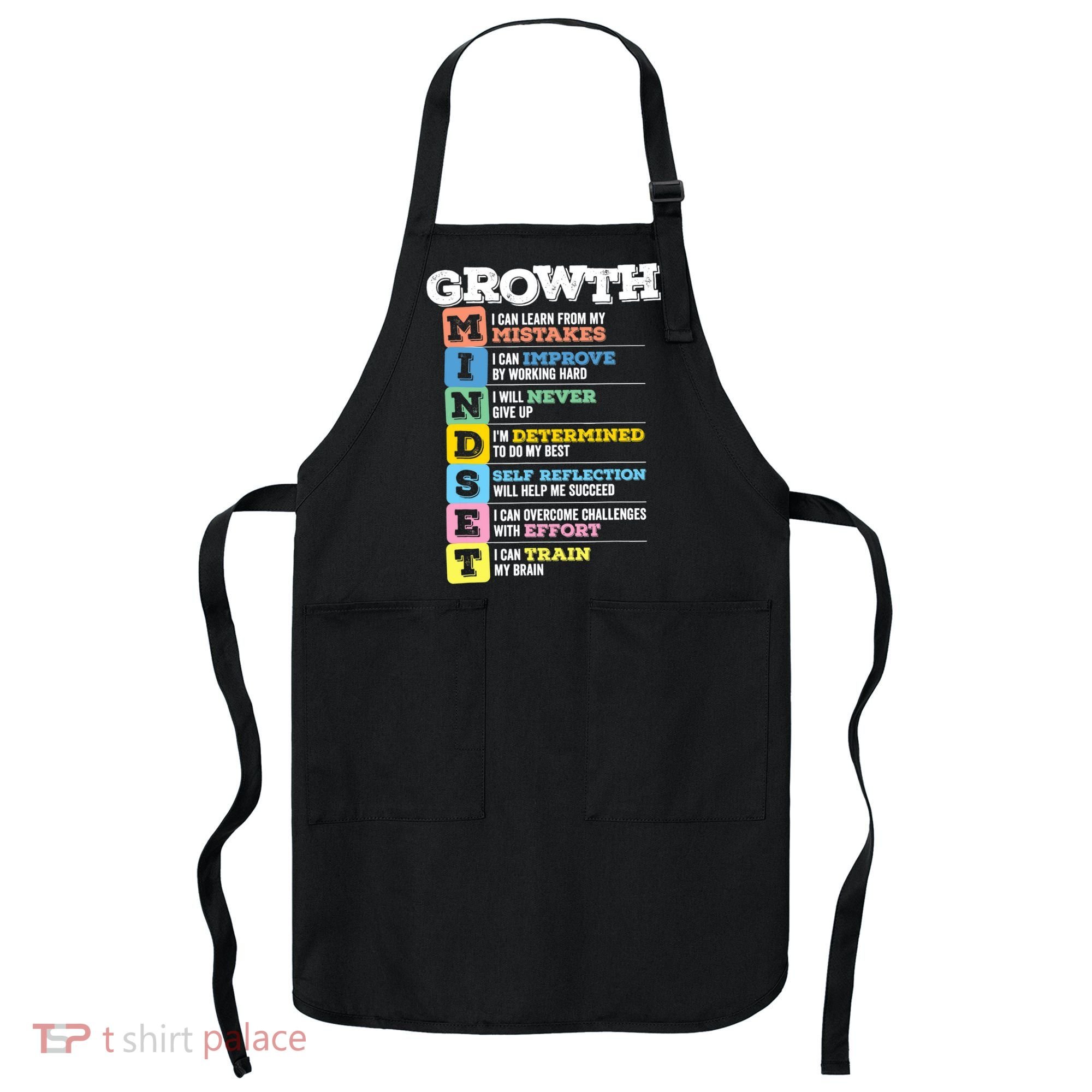 Growth Mindset Classroom Brain Motivation Entrepreneur Apron
