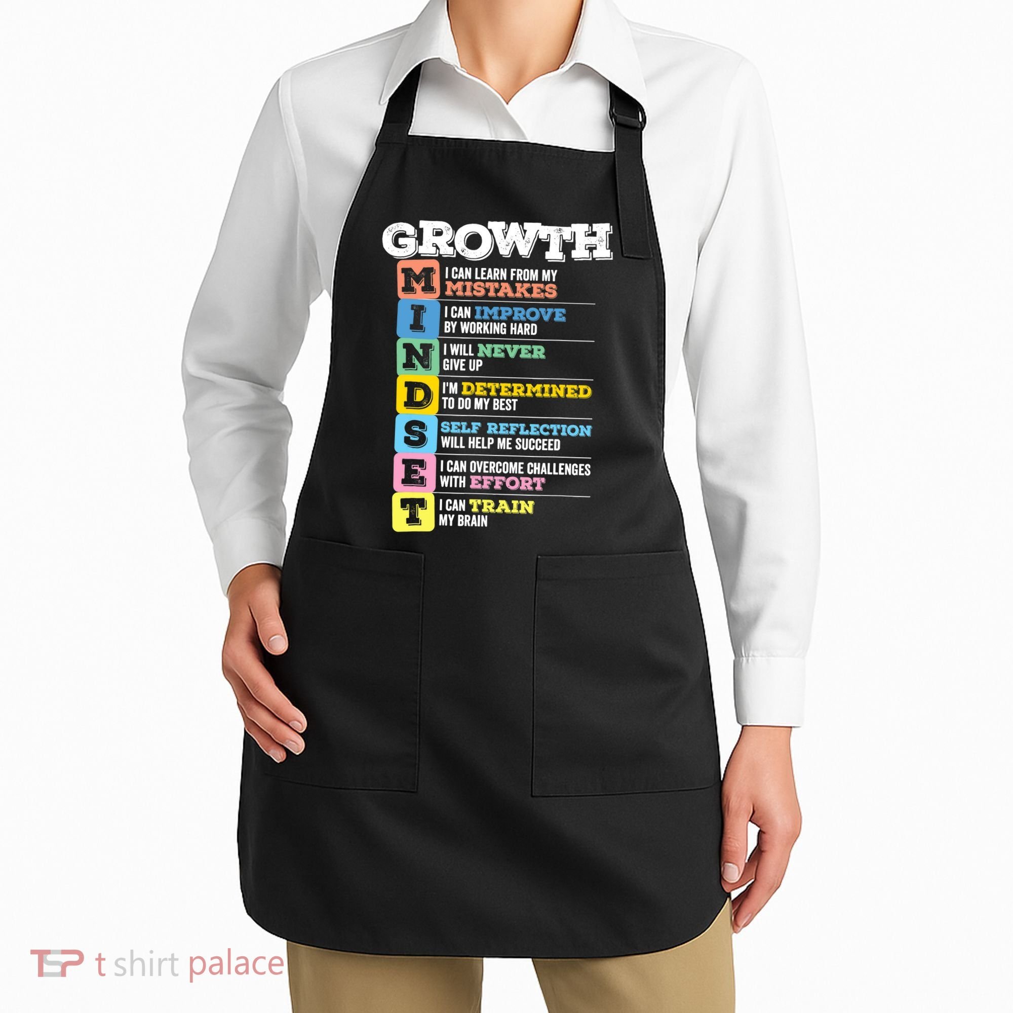 Growth Mindset Classroom Brain Motivation Entrepreneur Apron