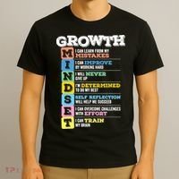 Growth Mindset Classroom Brain Motivation Entrepreneur T-Shirt thumb 3