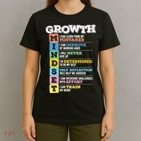 Growth Mindset Classroom Brain Motivation Entrepreneur T-Shirt thumb 4