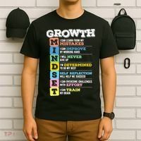 Growth Mindset Classroom Brain Motivation Entrepreneur T-Shirt thumb 6