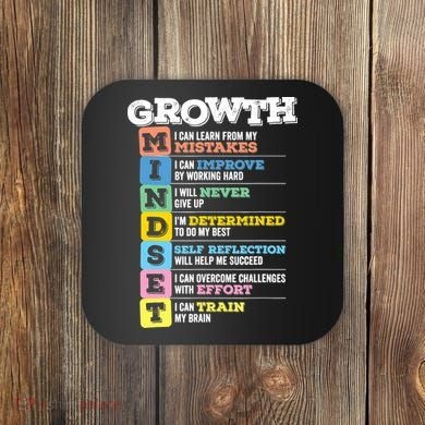 Growth Mindset Classroom Brain Motivation Entrepreneur Coaster