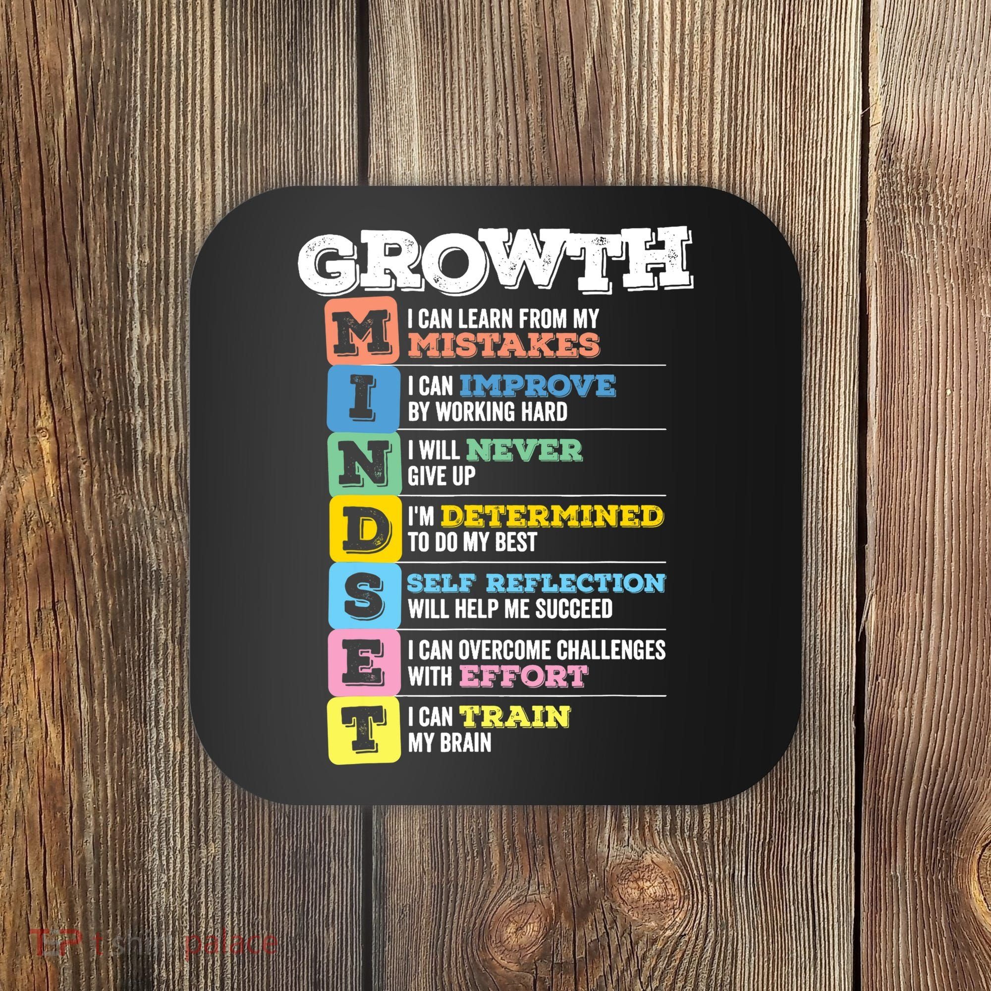 Growth Mindset Classroom Brain Motivation Entrepreneur Coaster