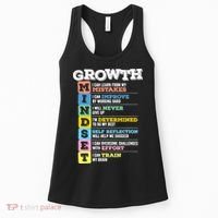 Growth Mindset Classroom Brain Motivation Entrepreneur Women's Tank Top thumb 0