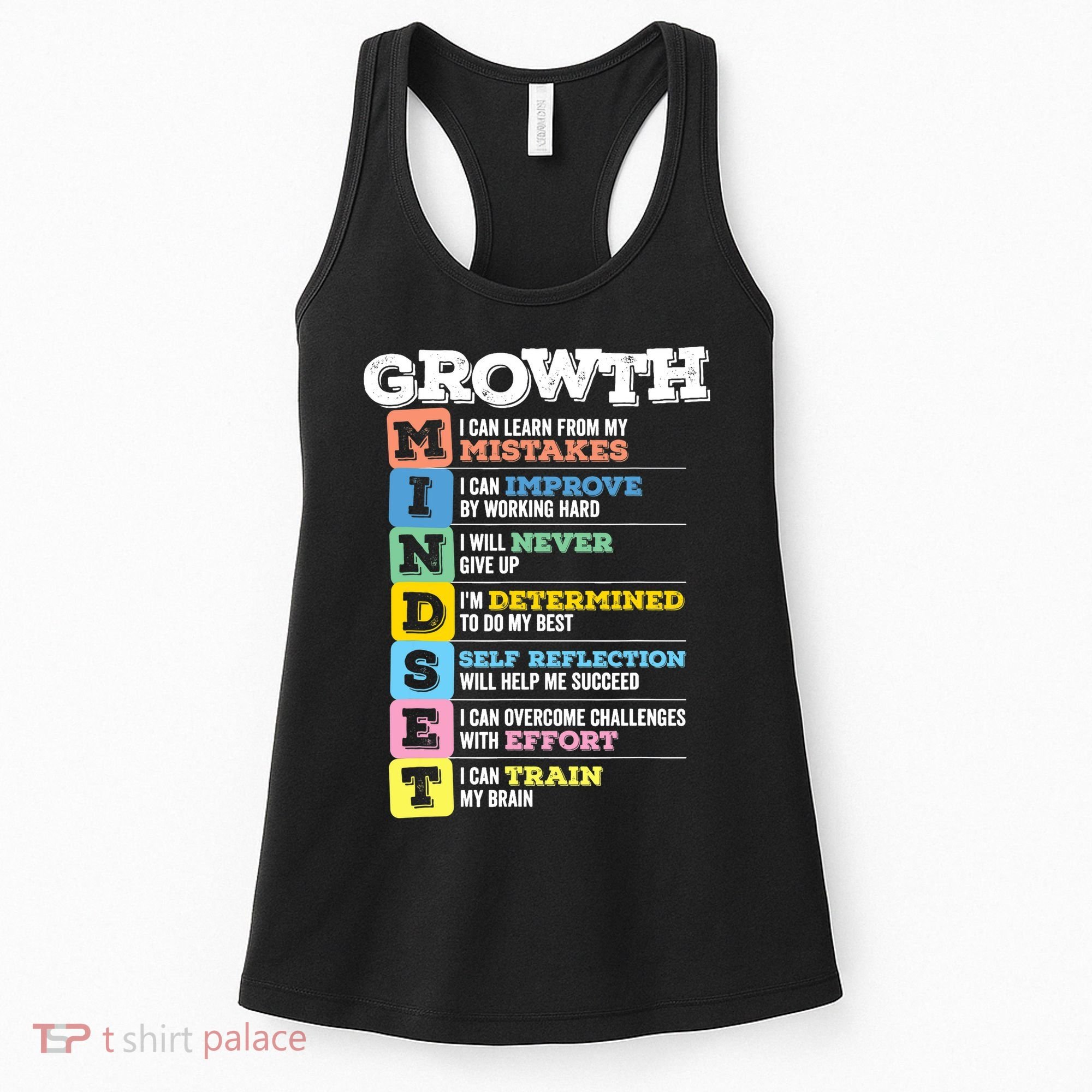Growth Mindset Classroom Brain Motivation Entrepreneur Women's Tank Top