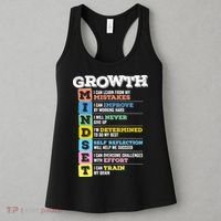 Growth Mindset Classroom Brain Motivation Entrepreneur Women's Tank Top thumb 3