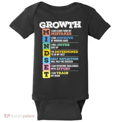 Growth Mindset Classroom Brain Motivation Entrepreneur Baby Bodysuit