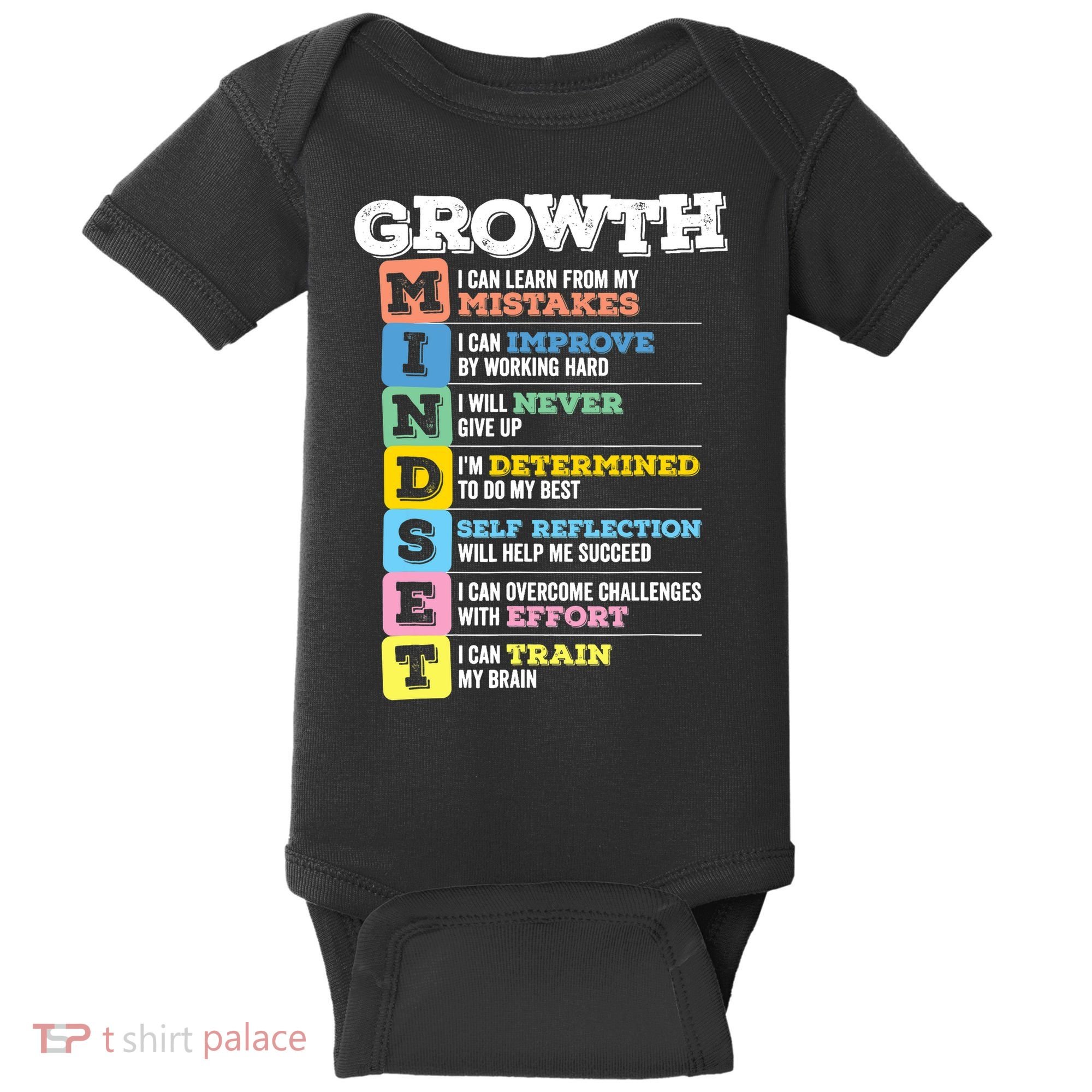 Growth Mindset Classroom Brain Motivation Entrepreneur Baby Bodysuit