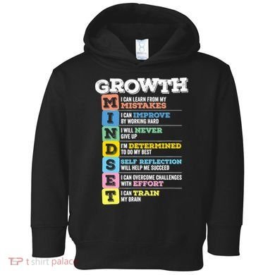 Growth Mindset Classroom Brain Motivation Entrepreneur Toddler Hoodie