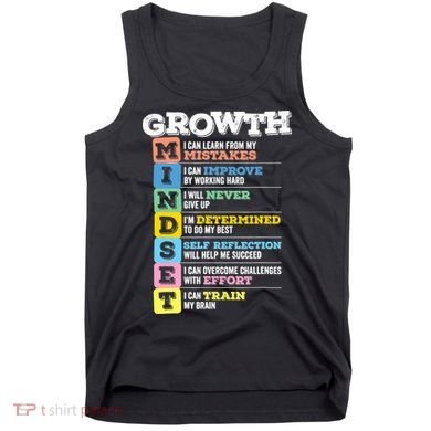 Growth Mindset Classroom Brain Motivation Entrepreneur Tank Top
