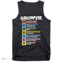Growth Mindset Classroom Brain Motivation Entrepreneur Tank Top thumb 0