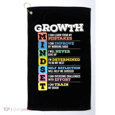 Growth Mindset Classroom Brain Motivation Entrepreneur Golf Towel