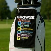 Growth Mindset Classroom Brain Motivation Entrepreneur Golf Towel thumb 2