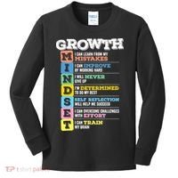 Growth Mindset Classroom Brain Motivation Entrepreneur Kids Long Sleeve Shirt thumb 0