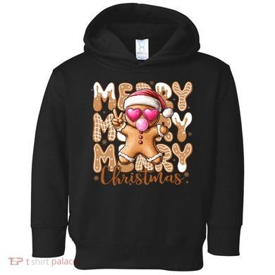 Gingerbread Merry Christmas Cute And Funny Toddler Hoodie