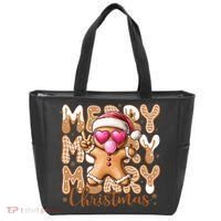 Gingerbread Merry Christmas Cute And Funny Tote Bag thumb 0