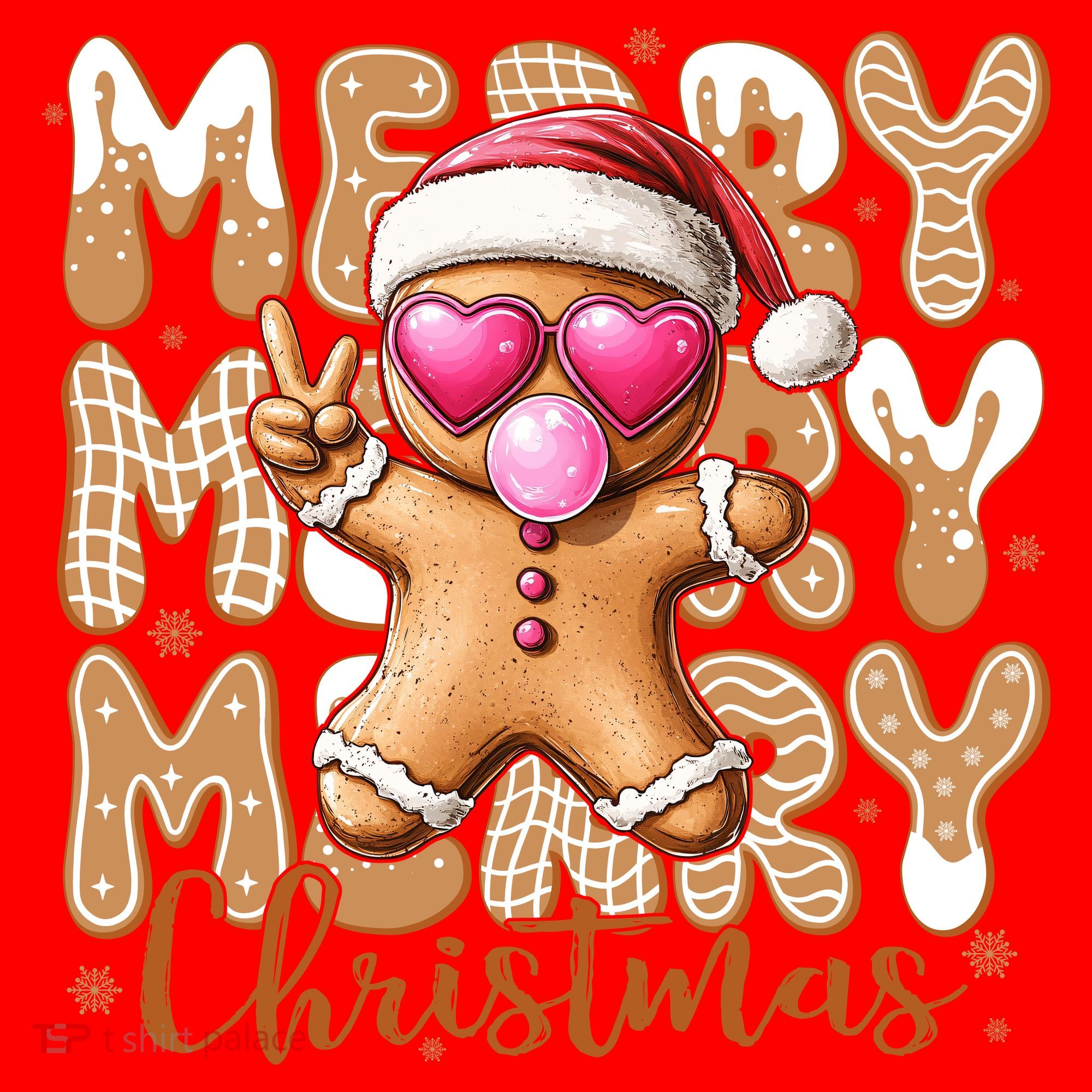 Gingerbread Merry Christmas Cute And Funny Santa Hat