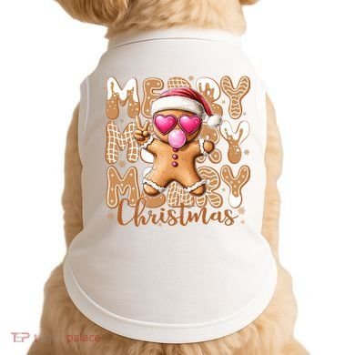Gingerbread Merry Christmas Cute And Funny Doggie Tank