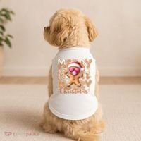 Gingerbread Merry Christmas Cute And Funny Doggie Tank thumb 2