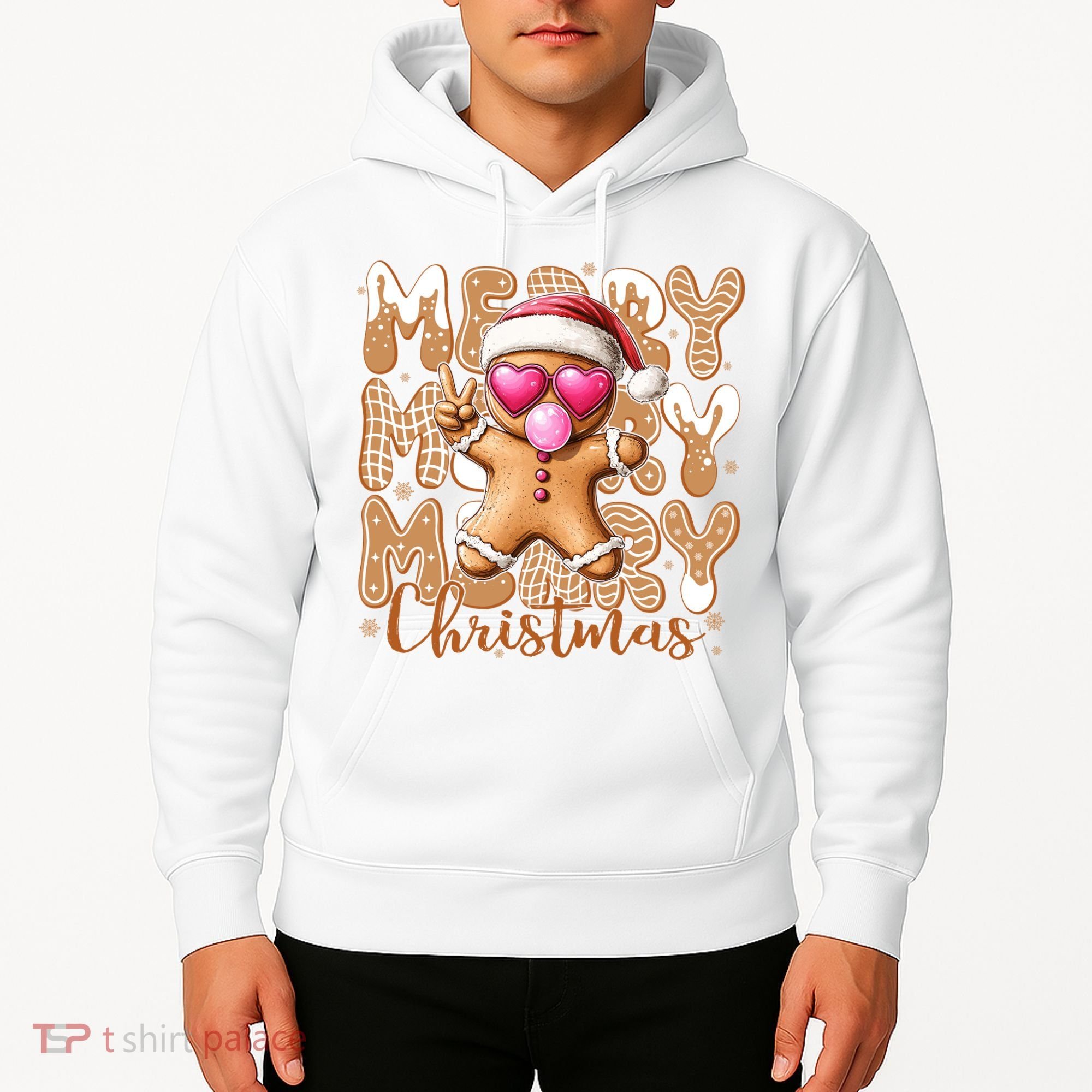 Gingerbread Merry Christmas Cute And Funny Hoodie