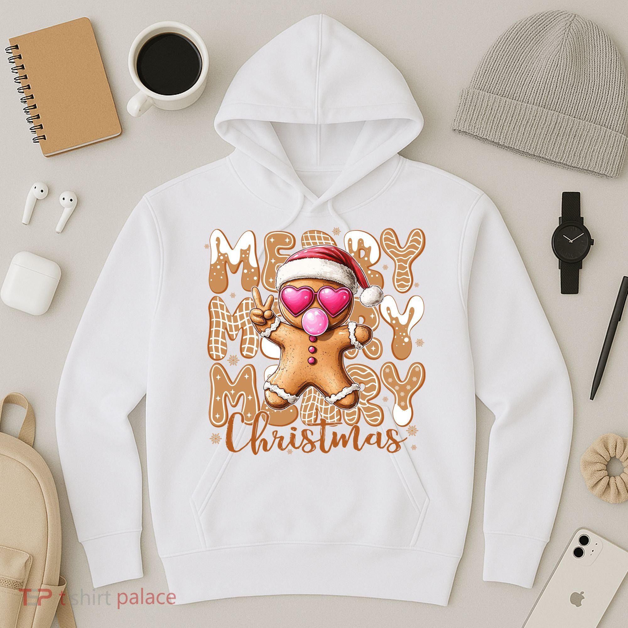 Gingerbread Merry Christmas Cute And Funny Hoodie