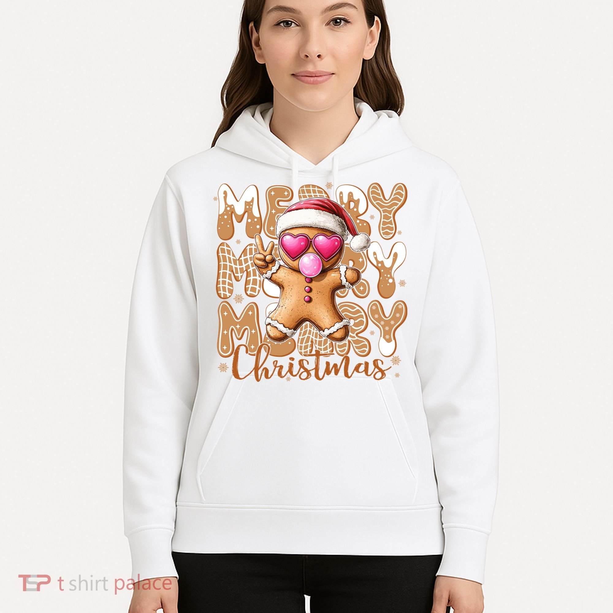 Gingerbread Merry Christmas Cute And Funny Hoodie