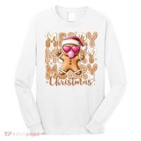 Gingerbread Merry Christmas Cute And Funny Long Sleeve Shirt thumb 0