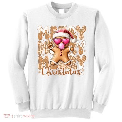 Gingerbread Merry Christmas Cute And Funny Sweatshirt