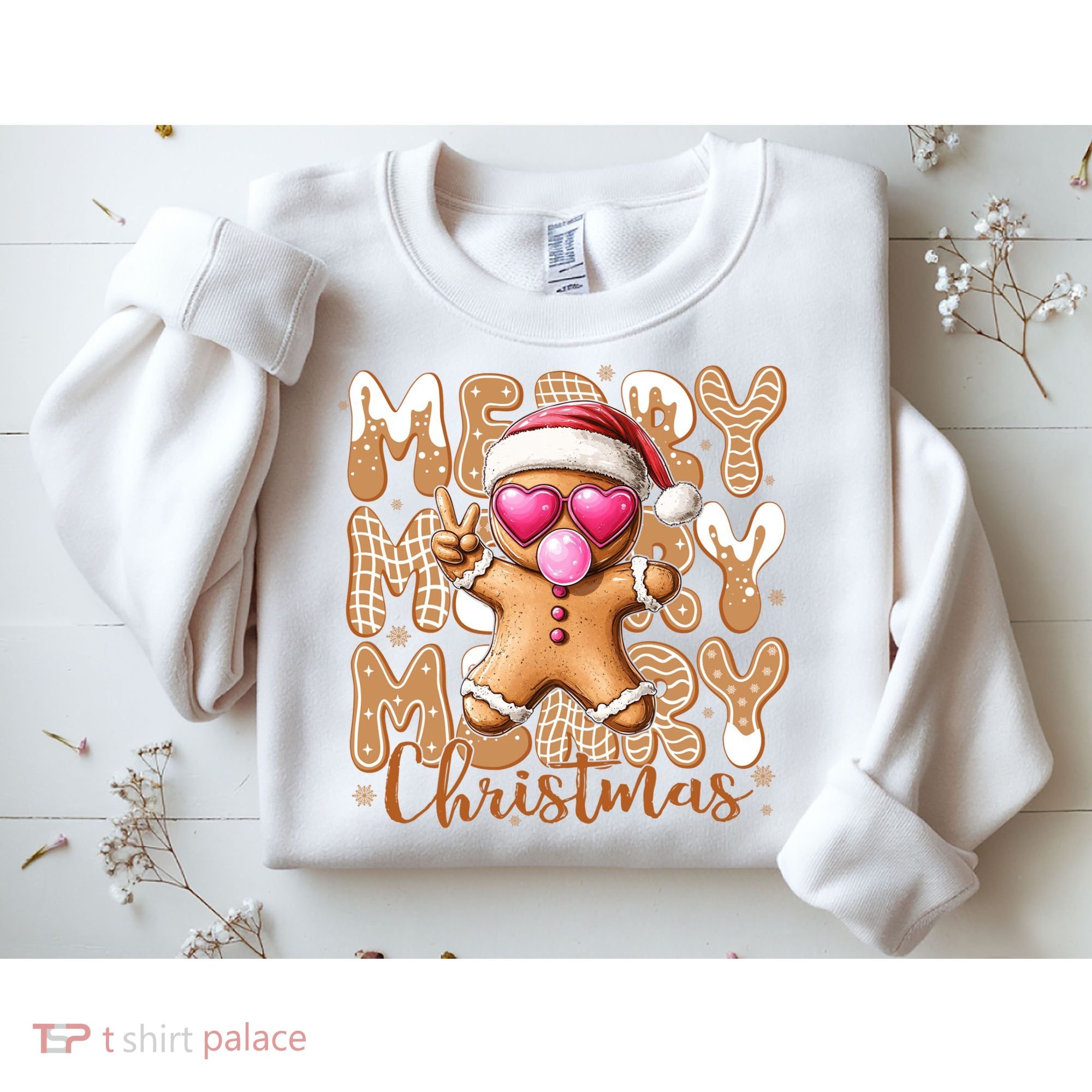 Gingerbread Merry Christmas Cute And Funny Sweatshirt