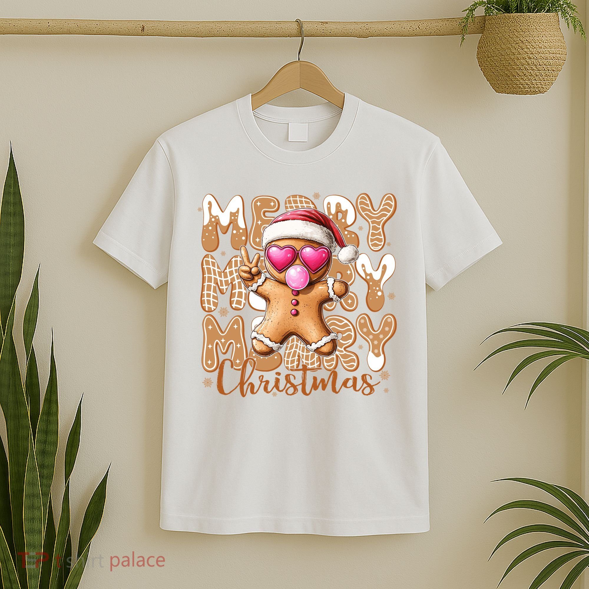 Gingerbread Merry Christmas Cute And Funny T-Shirt