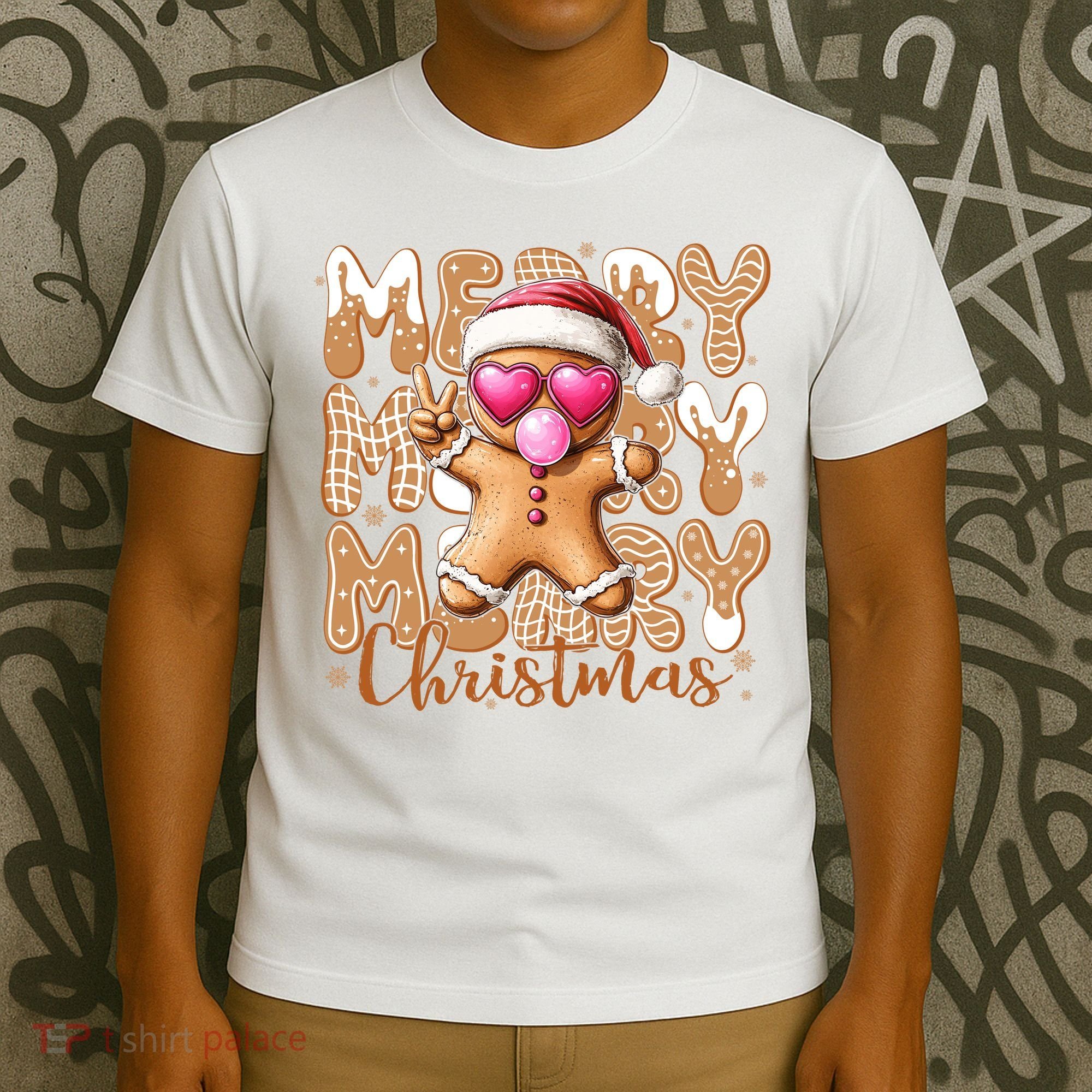 Gingerbread Merry Christmas Cute And Funny T-Shirt