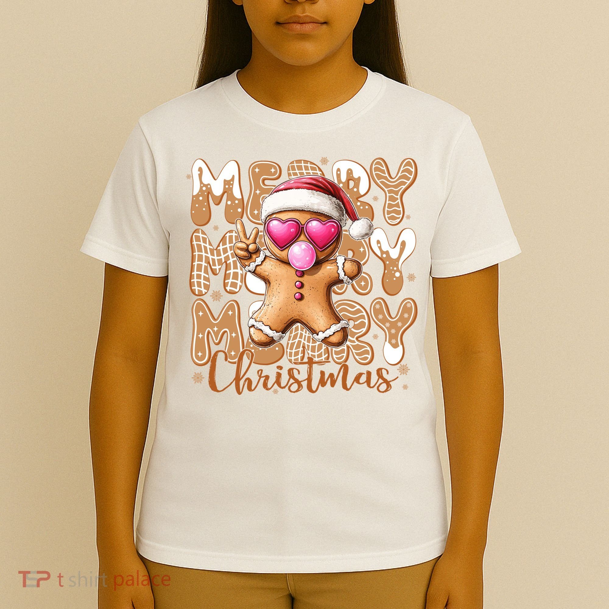 Gingerbread Merry Christmas Cute And Funny T-Shirt