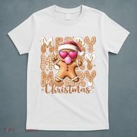 Gingerbread Merry Christmas Cute And Funny T-Shirt thumb 5