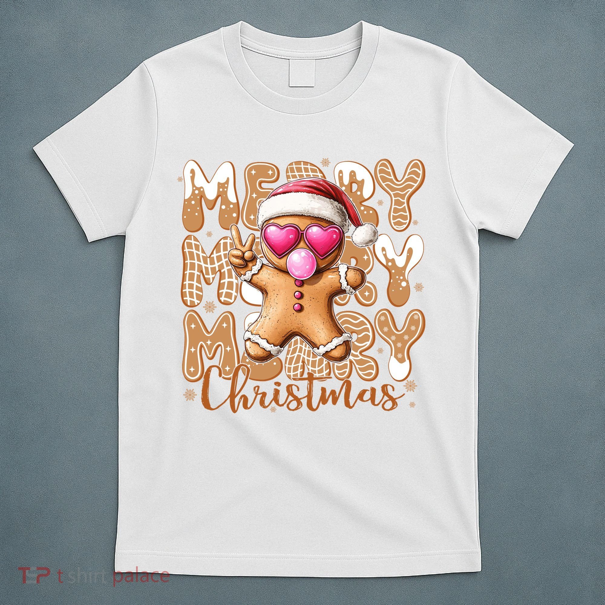 Gingerbread Merry Christmas Cute And Funny T-Shirt