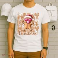 Gingerbread Merry Christmas Cute And Funny T-Shirt thumb 6