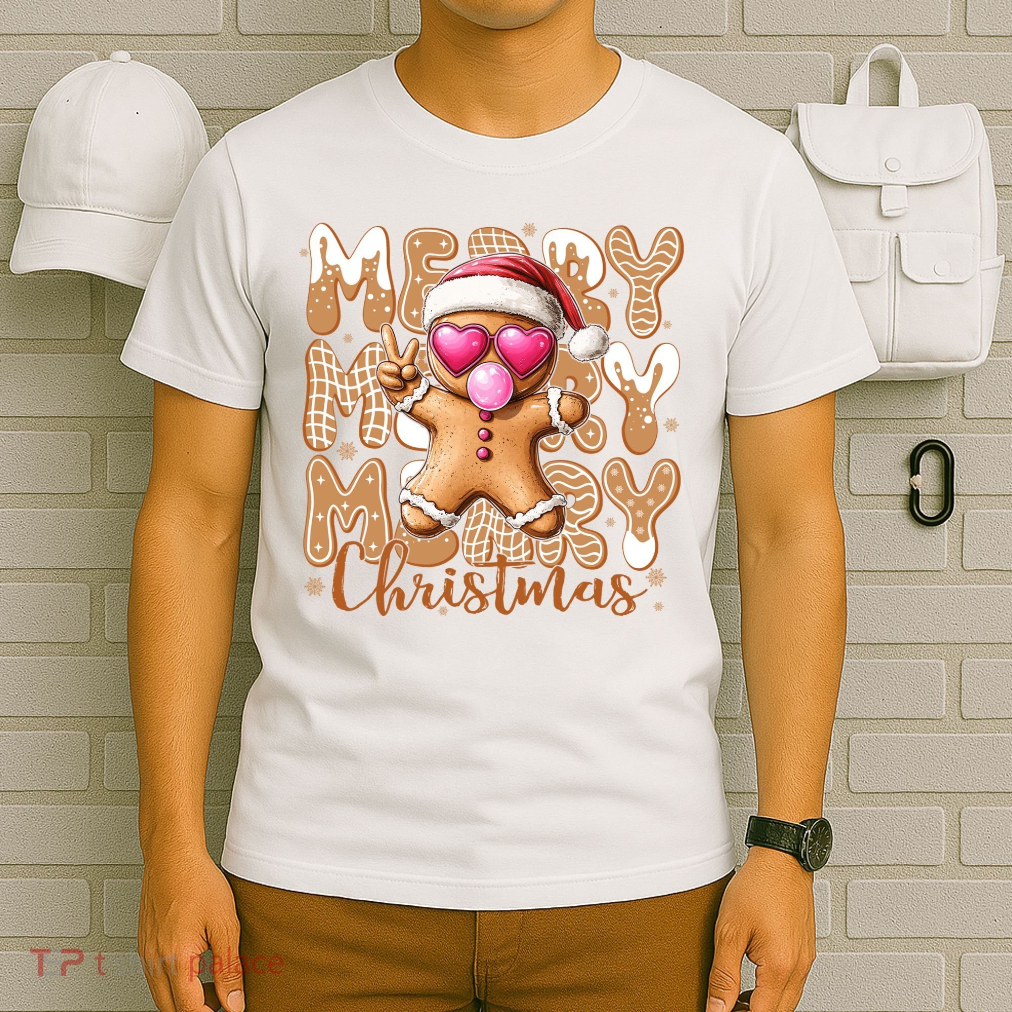 Gingerbread Merry Christmas Cute And Funny T-Shirt