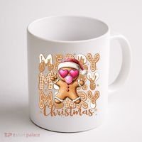 Gingerbread Merry Christmas Cute And Funny Coffee Mug thumb 1