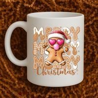 Gingerbread Merry Christmas Cute And Funny Coffee Mug thumb 2