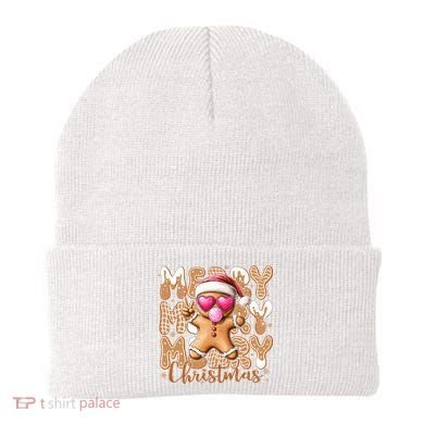 Gingerbread Merry Christmas Cute And Funny Beanie