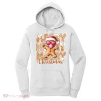 Gingerbread Merry Christmas Cute And Funny Women's Hoodie thumb 0
