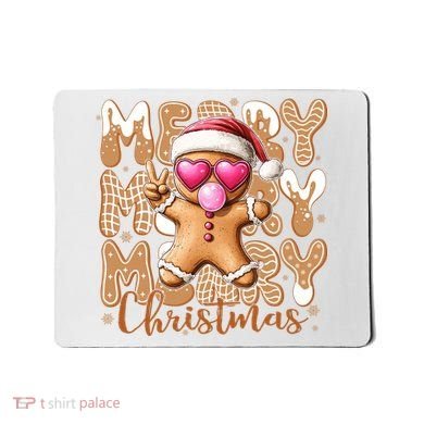 Gingerbread Merry Christmas Cute And Funny Mousepad