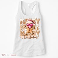 Gingerbread Merry Christmas Cute And Funny Women's Tank Top thumb 0
