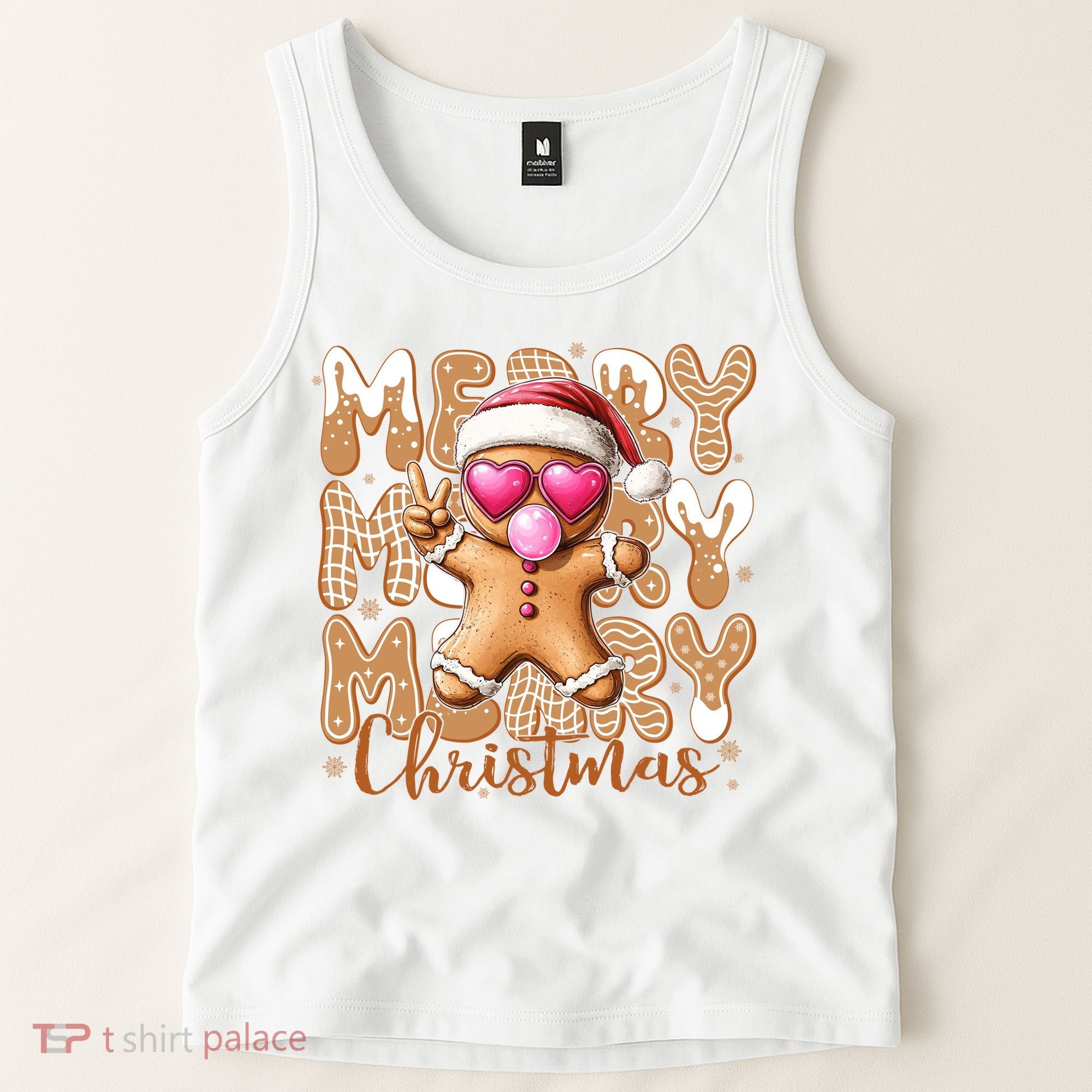 Gingerbread Merry Christmas Cute And Funny Tank Top