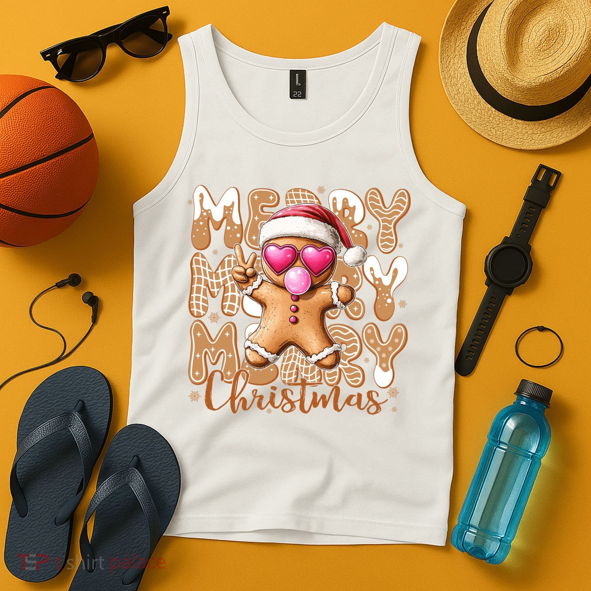 Gingerbread Merry Christmas Cute And Funny Tank Top