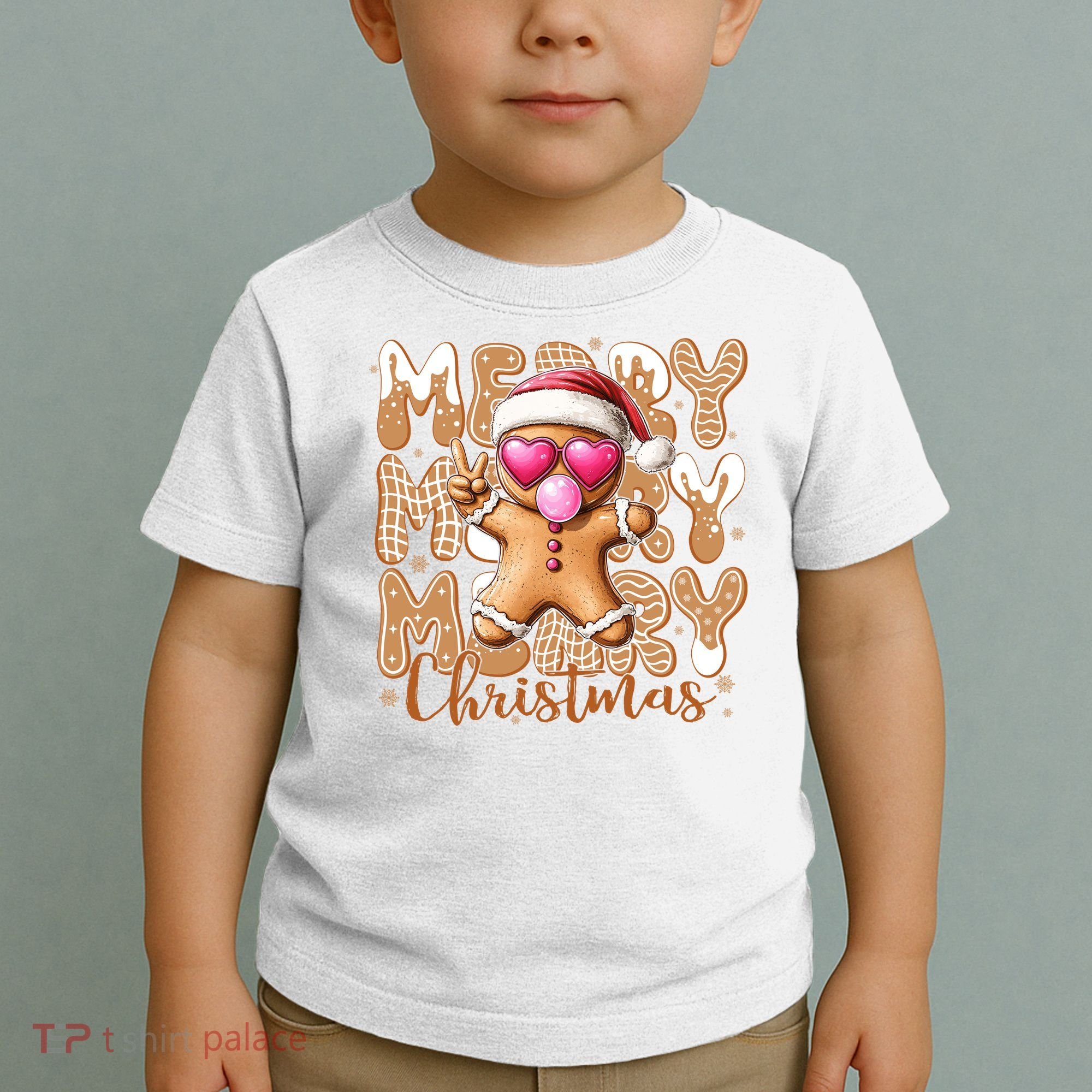 Gingerbread Merry Christmas Cute And Funny Toddler T-Shirt